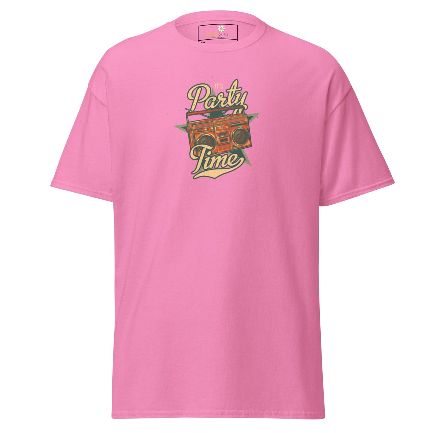 Pink T-shirt with boombox graphic Men’s Womens large sizes T-SHIRT DESIGN TEE