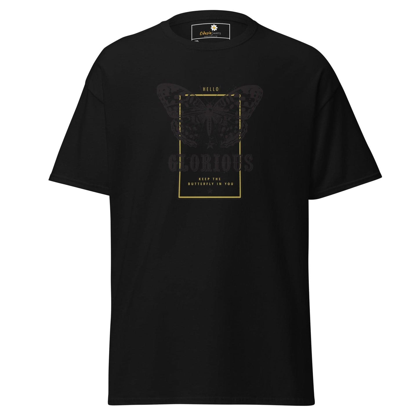 Black graphic T-shirt from T-SHIRT DESIGN TEE for Men and Women in 2XL to 5XL sizes