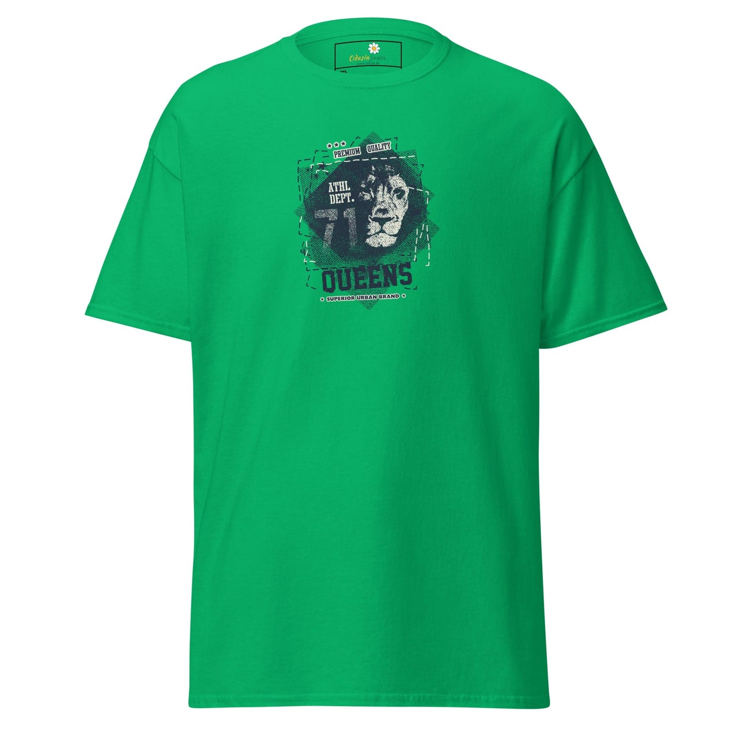 Green graphic T-shirt for Men and Women in 2XL to 5XL sizes displayed